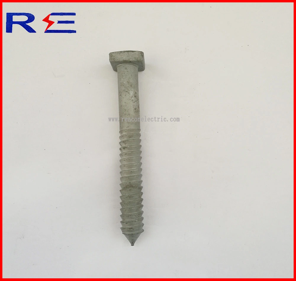 Galvanized Lag Screw for Pole Line Hardware