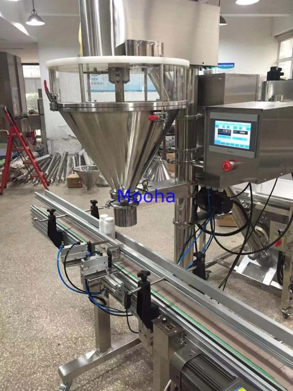 Automatic Whey Protein Milk Nutrition Diet Cocoa Spice Powder Bottle Can Jar Net Weight Auger Filler Machine