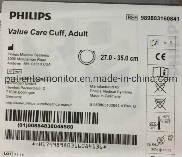 Manguito de PNI Value Care de Philips para pacientes múltiples, ref. 989803160841