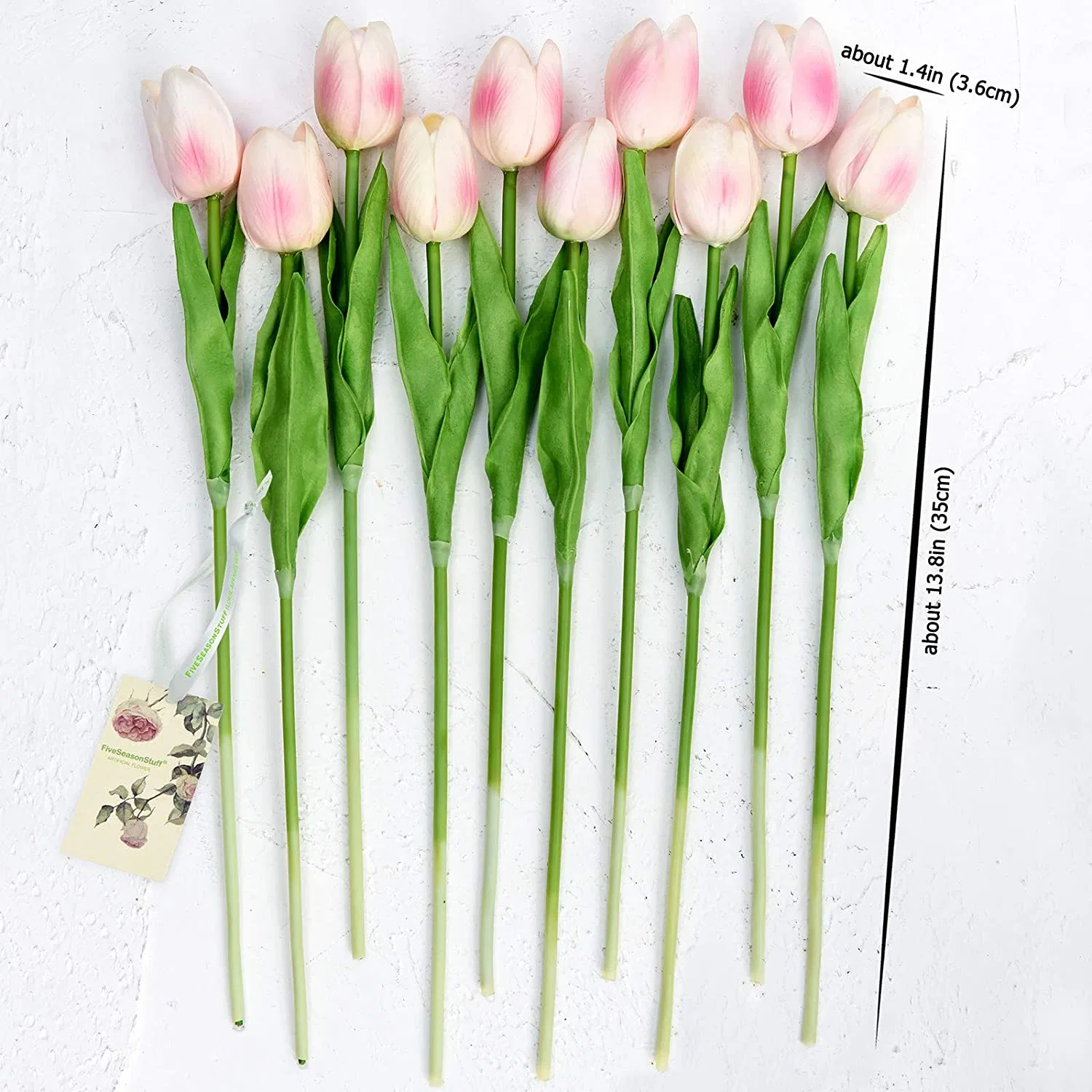 BEST Sell Wedding Décorative pu Real Touch fleurs Tulips artificiels Fleur artificielle blanche