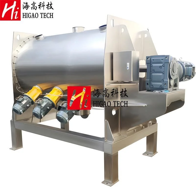 High Viscosity Powerful Mixing Machine Horizontal Plough Mixer for Chemical Raw Materials