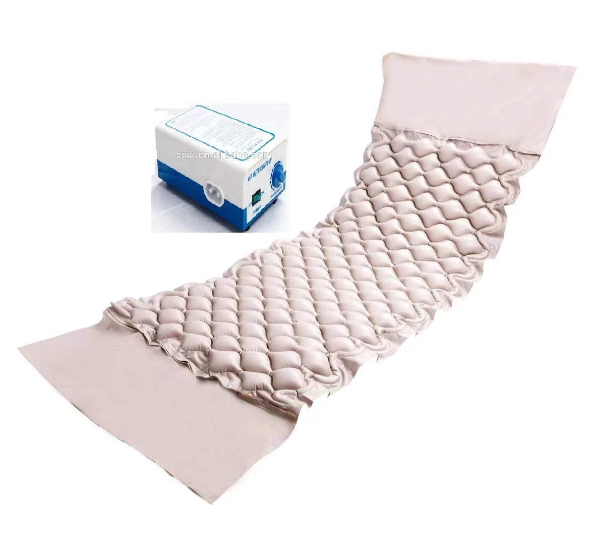 Prix de gros bon marché Lit médical Hôpital Lit d'air Matelas à bulles Matelas anti-escarre Matelas anti-decubitus avec pompe.