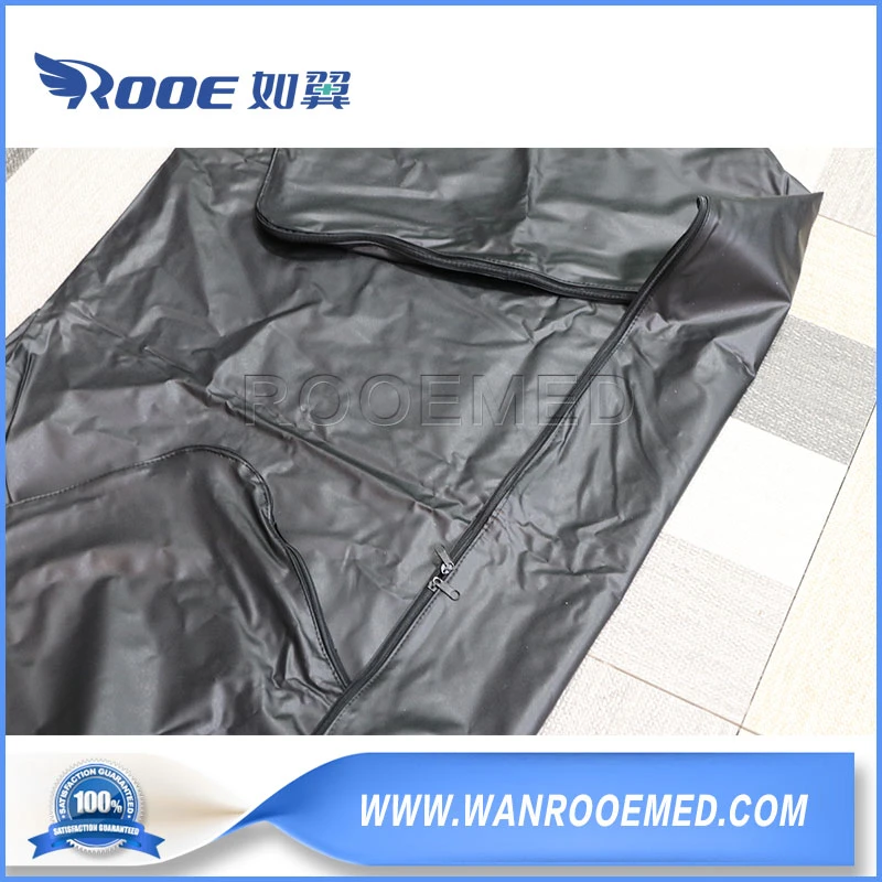 0.2/0.25mm Heavy Duty Waterproof PVC Body Corpse Bag with Three Side Zipper