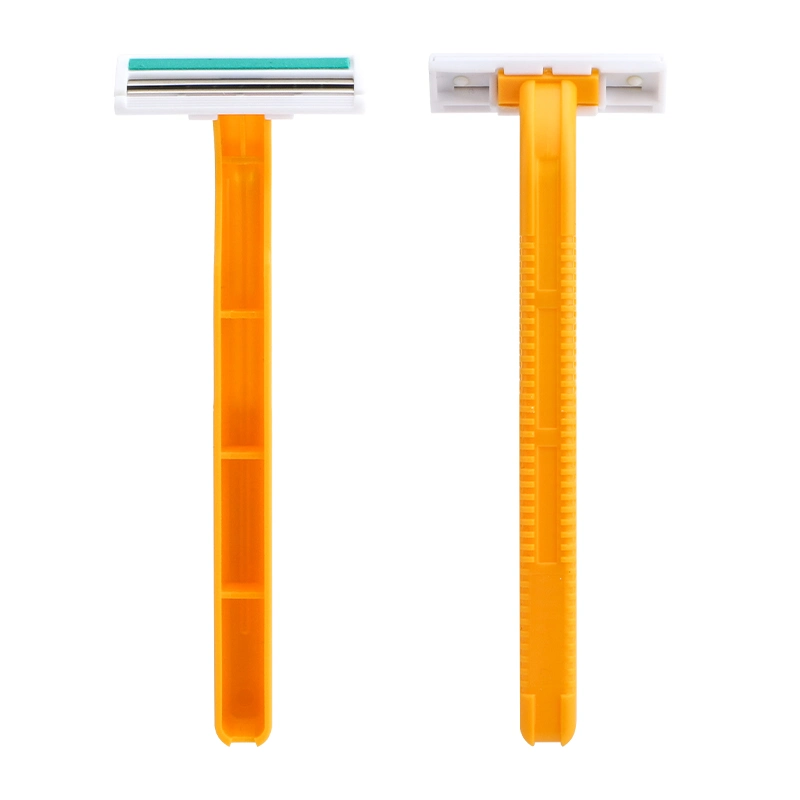 D205L Nueva llegada cuchilla Twin Blade Razor cuchilla desechable Color personalizado O afeitadora con logotipo