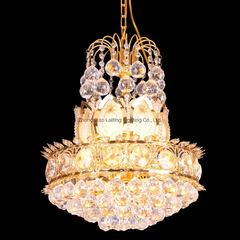 Muslim Design Small Candle Chandelier Crystal Lamp for Living Room Lighting