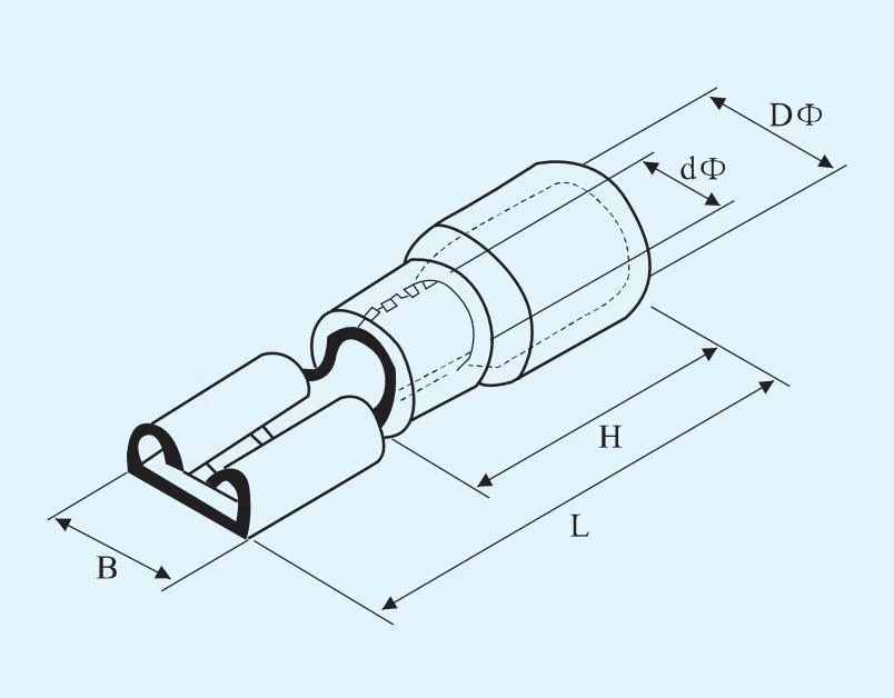 Фзд 22-16серии AWG ПВХ медные электрические провода обжатие Pre-Insulated гнездовых контактов разъемов