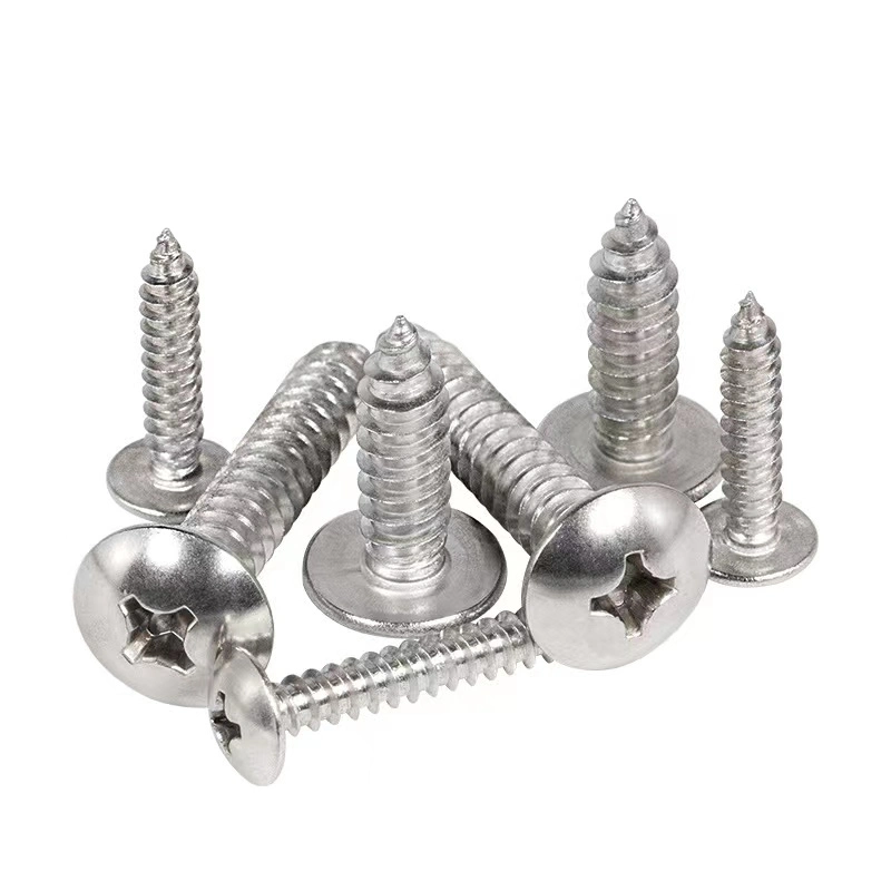 DIN7981 Stainless Steel Cross Recessed Pan Head Self-Tapping Screw Wood Philips Head Self Tapping Screw