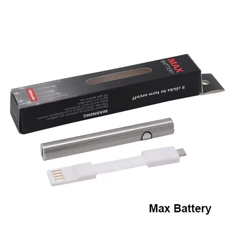 Amigo Max Preheat Battery 380mAh Bottom Type C Charge Vaporizer Battery 510 Thread Vape Pen Battery