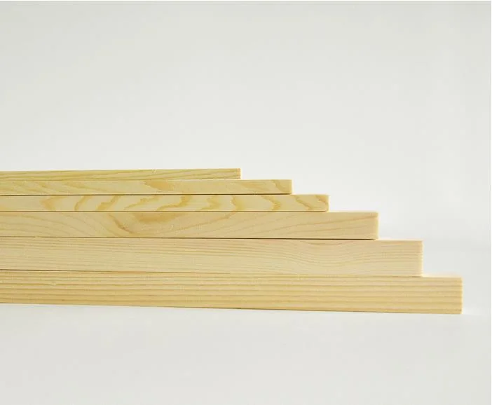 The Manufacturer Supplies The High quality/High cost performance  Construction Engineering Wood Square Solid Wood White Pine Strip Wood Four-Sided Polishing Drying Wood