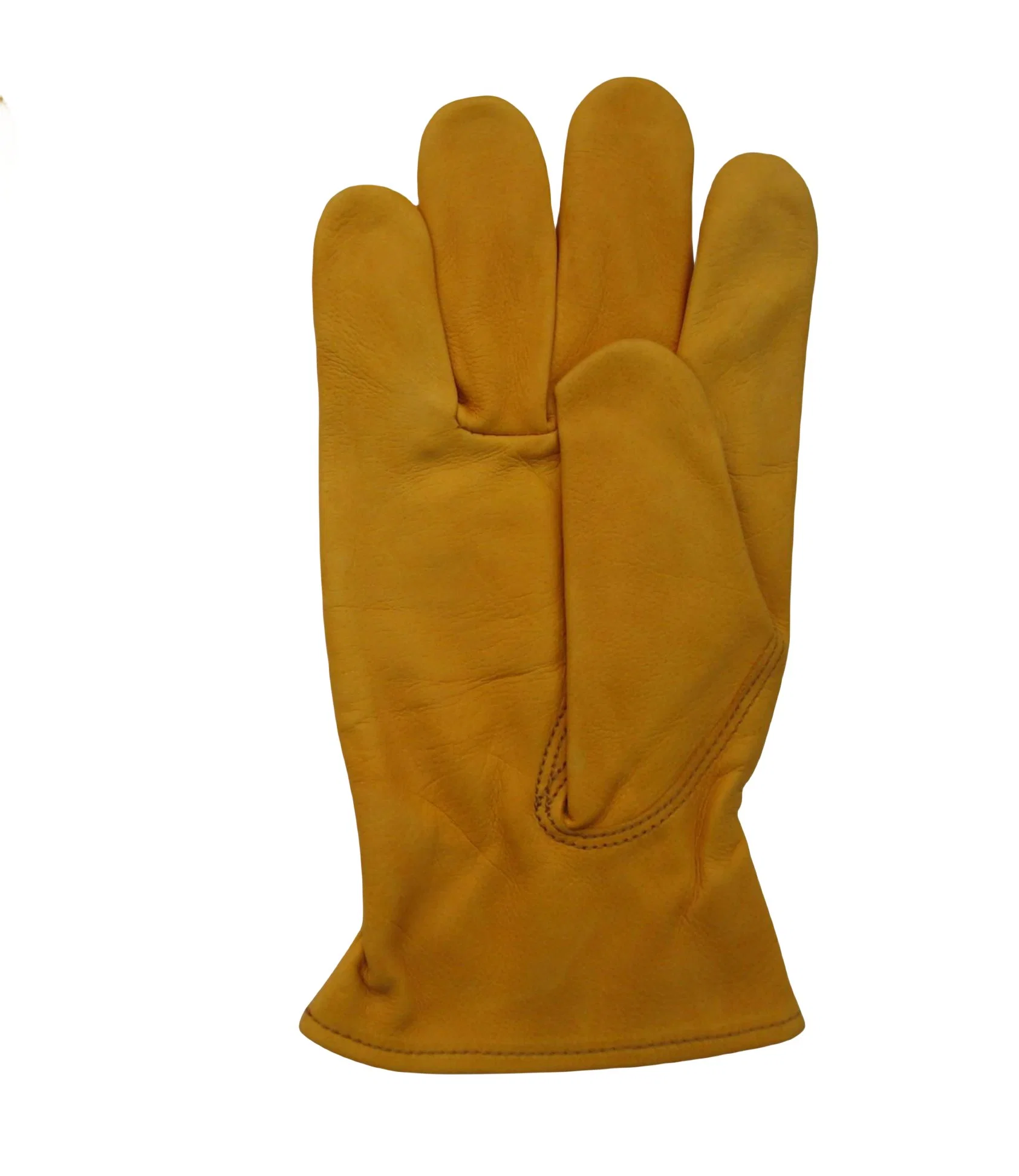 Premium Cow Grain Leather Keystone Thumb Stitched Back Driver Work Glove