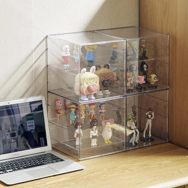 Stackable Plastic Storage Toy Organizer Office and Desk Box Holder