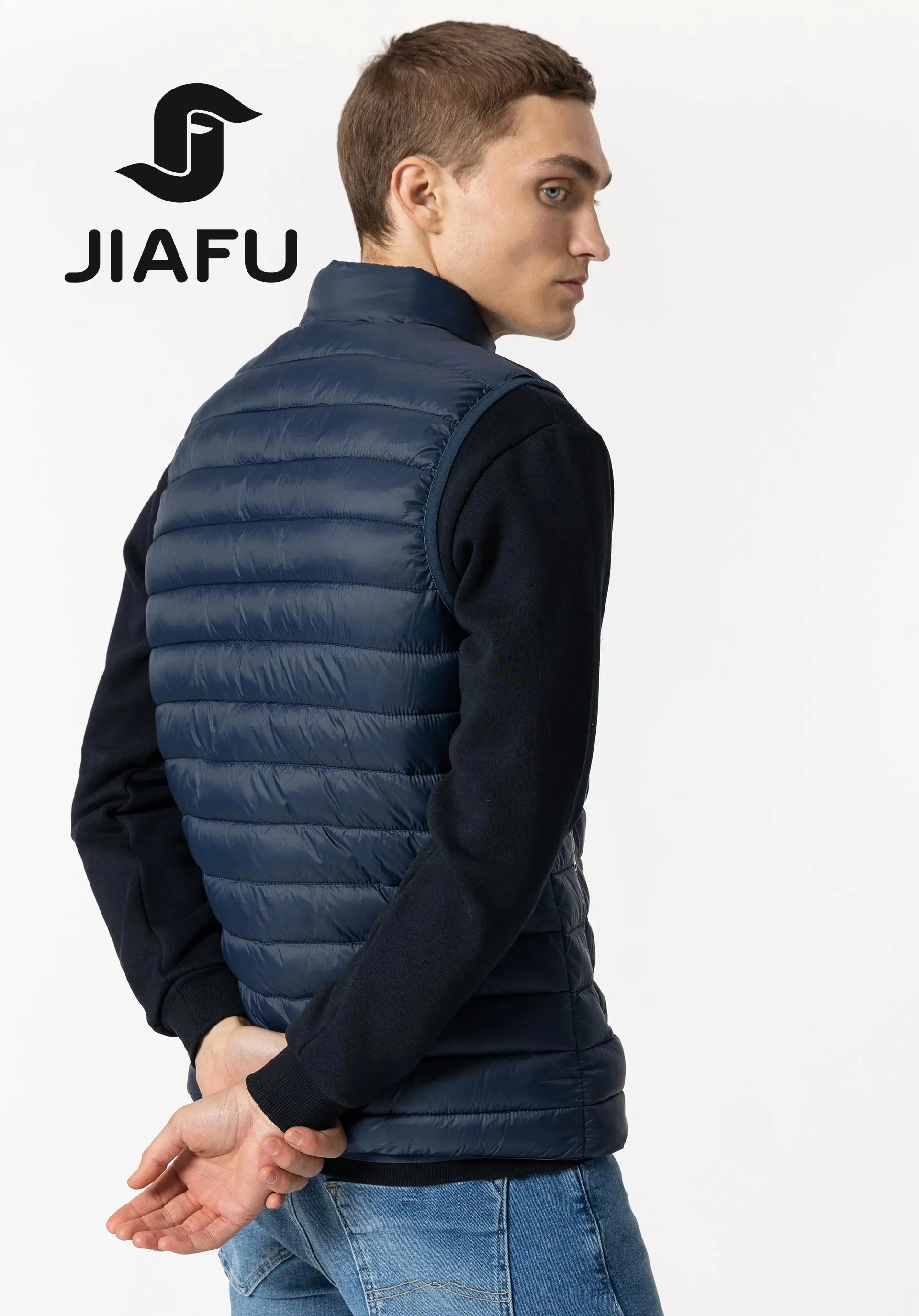 Fashion Customized Men Padded Quilted Puffer Down Casual Vest