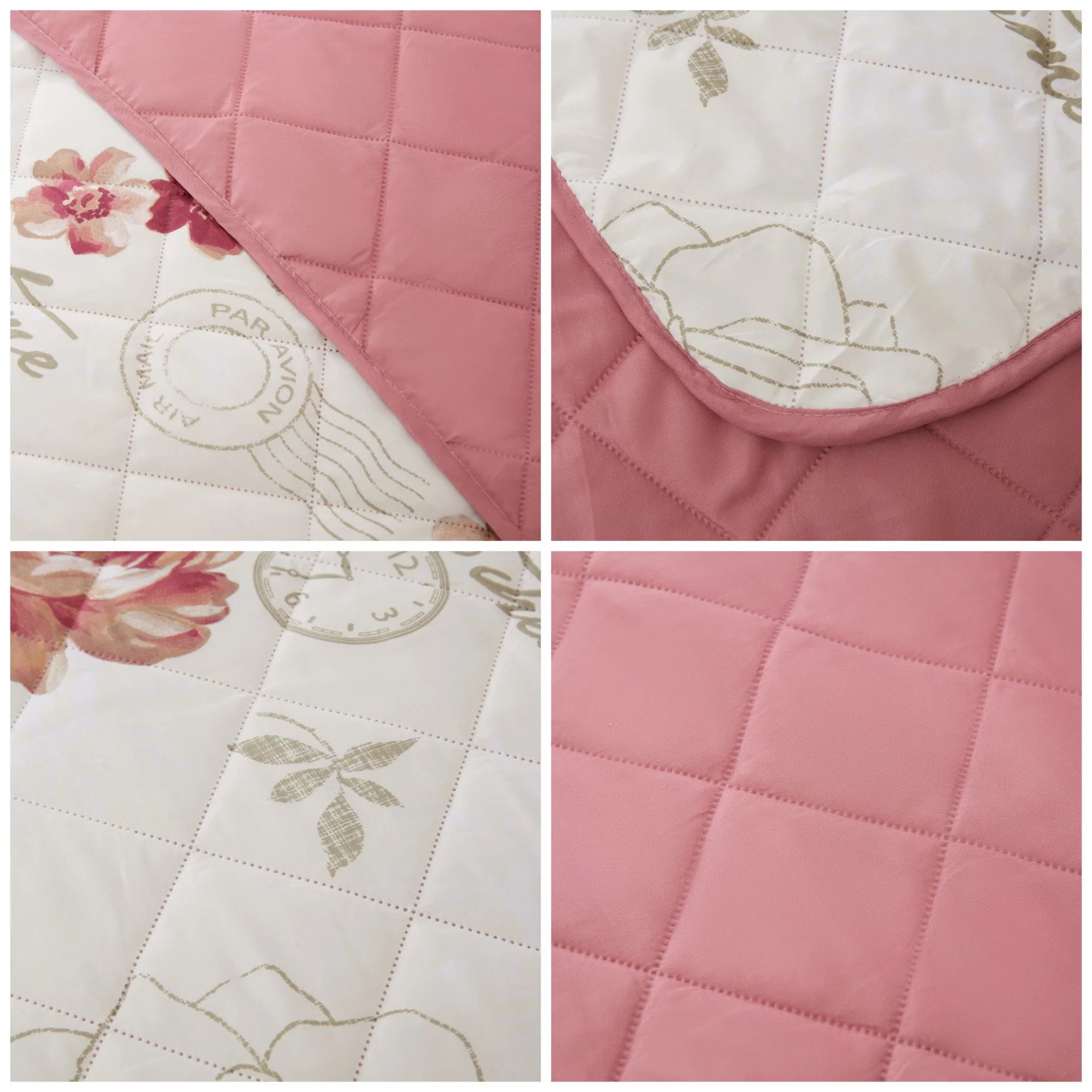 High quality/High cost performance  Pink Color All Season Polyester Bamboo Viscose Quilt Spring Comforter