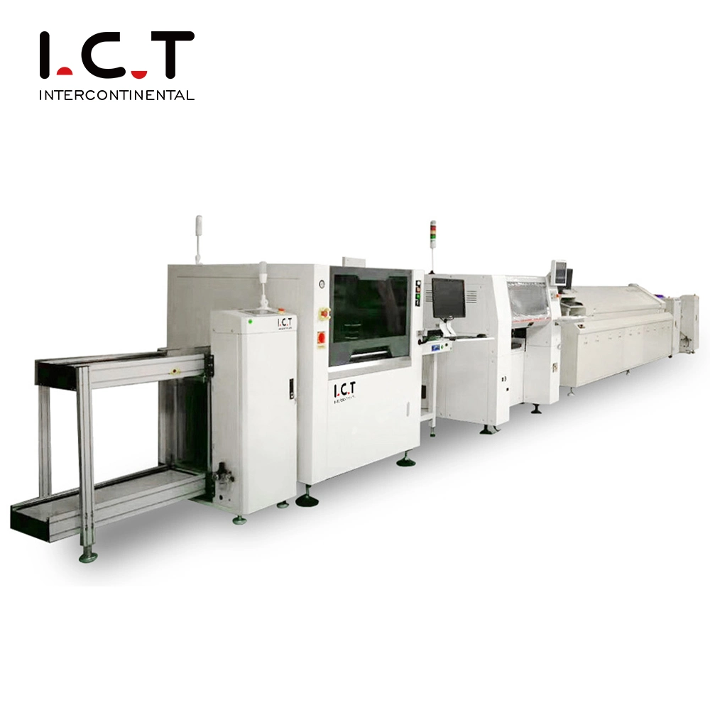 I. C. T High Performance SMT Production Line LED Semi Auto SMT Line with Good Services