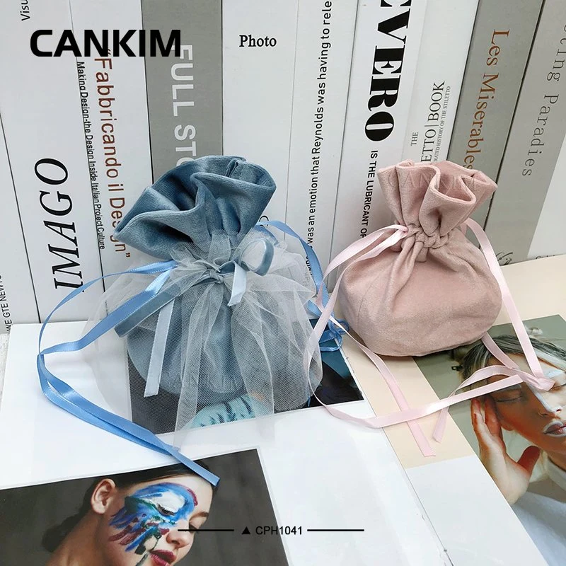 Cankim Schmuck Werkzeugtasche Velvet Schmuck Beutel Tasche für Frauen