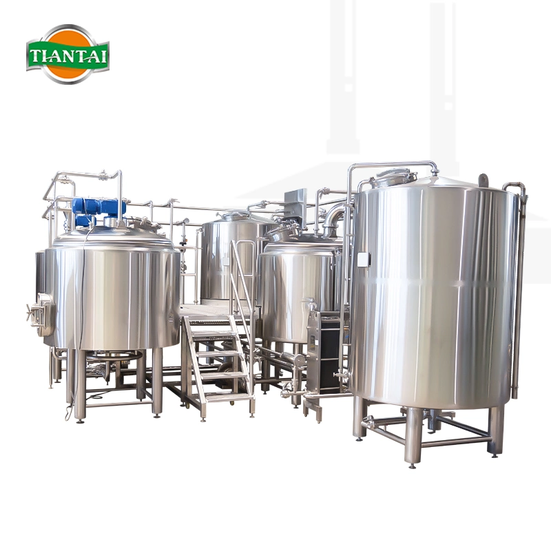 5000L Craft Four Vessel Light Beer Brewing Equipment