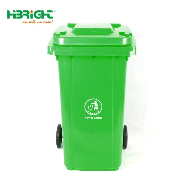 Colourful Big Capacity Supermarket Using Wheeled Refuse Basket Container