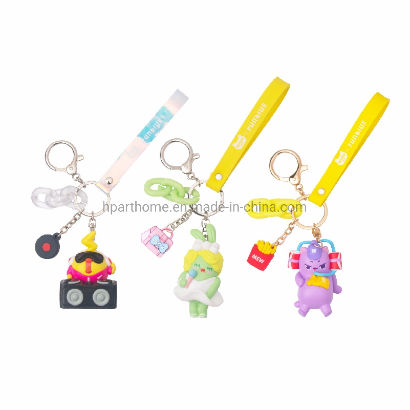 Custom PVC Dolls Plastic Keychain Promotional Gift
