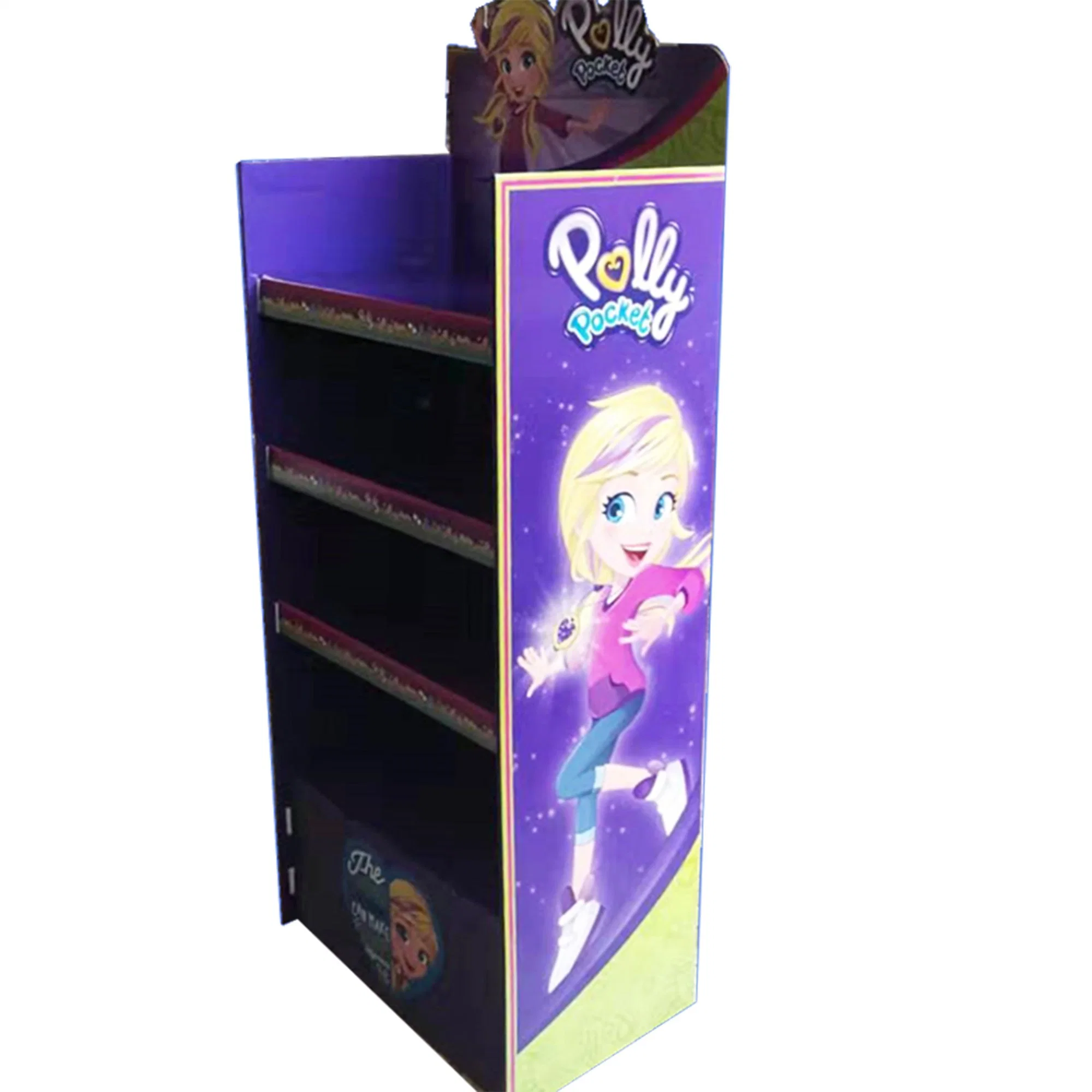 Stationery Supplies 5-Tier Corrugated Floor Displays with Front Lip