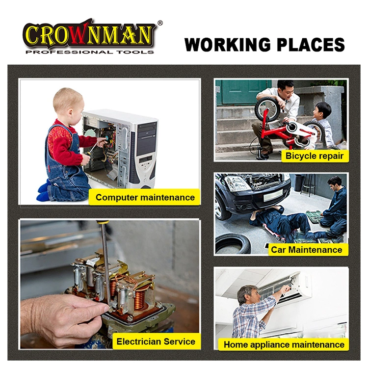 Crownman Fastening Tool, Industrial Grade S2 Material Professional Screwdriver