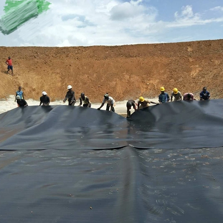 Polietileno de Alta Densidade matérias-primas Biodigestor de HDPE Pond Camisa Geomembrana impermeável