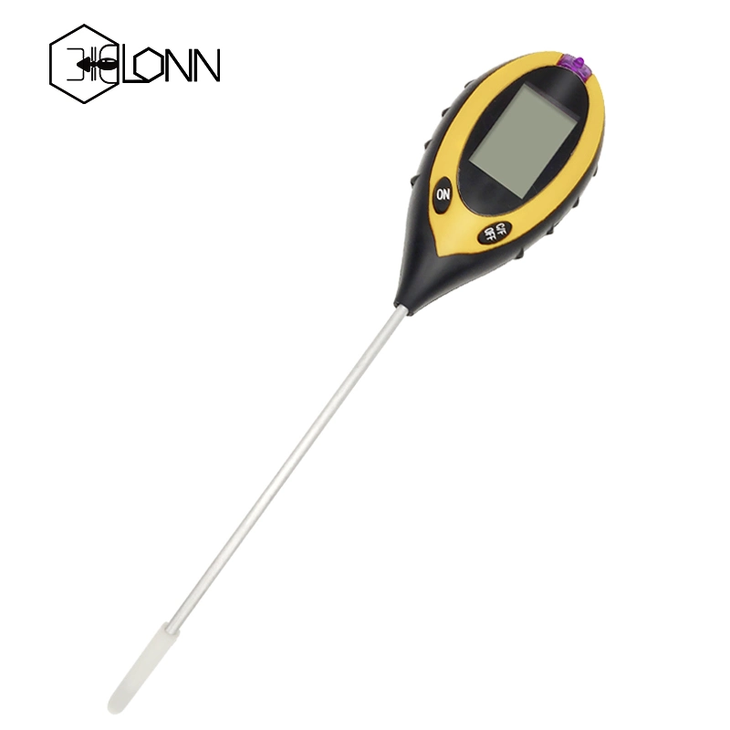 Large LCD Screen 4 in 1 Digital pH Meter Soil Tester