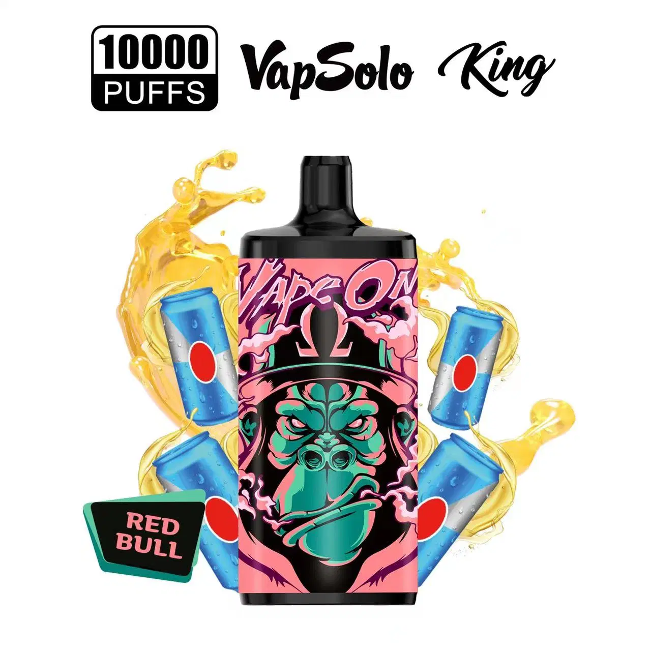 Reino Unido España Venta caliente Vapesolo Rey 10000 Puff Barra de arrastre Elektronik Sigara Puff desechable E Cig vaporizador recargable Sudáfrica