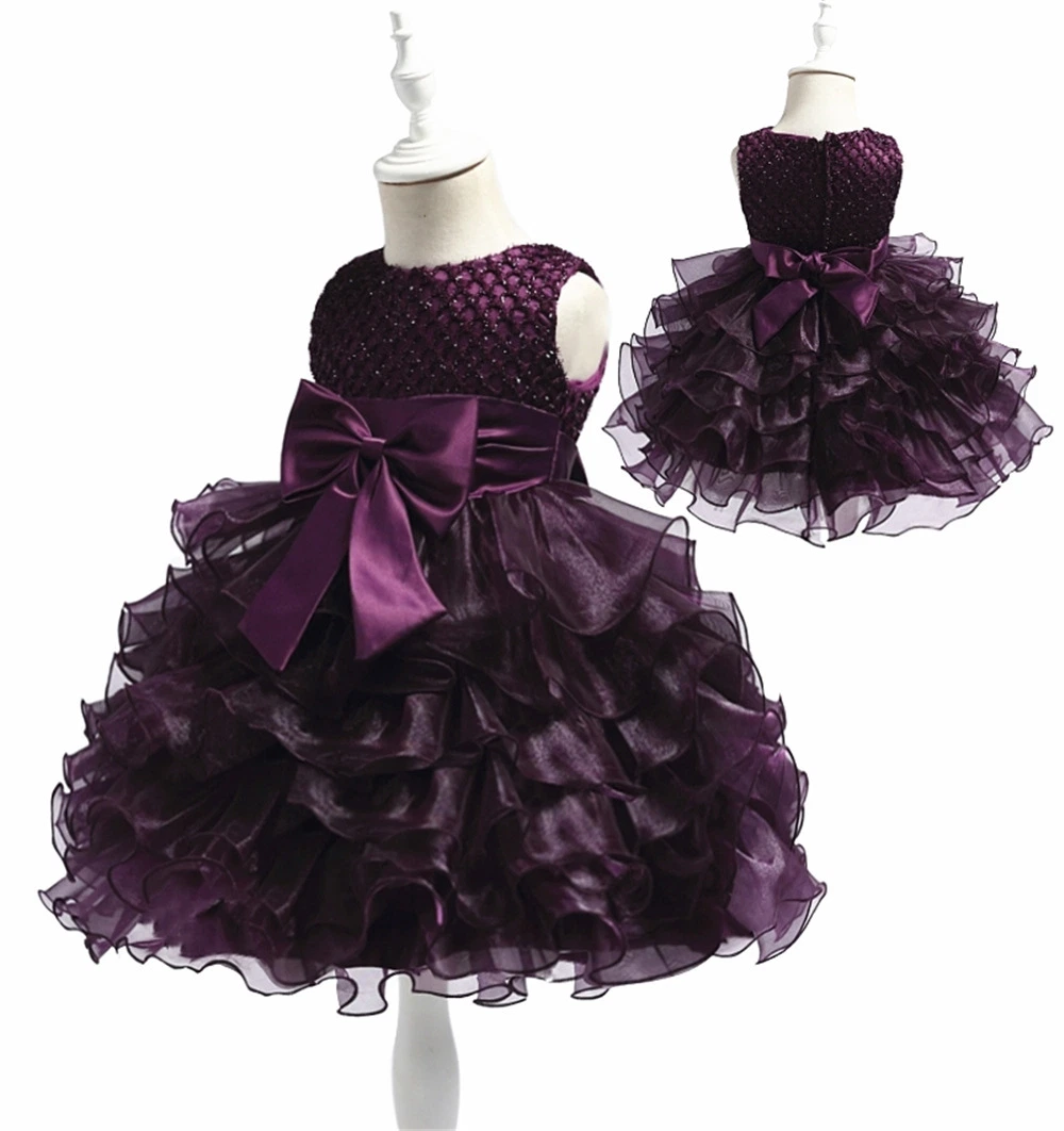 Children's Apparel Baby Wear Girls Party Garment Ball Gown Princess Frock Kids Sweet Cake Dress