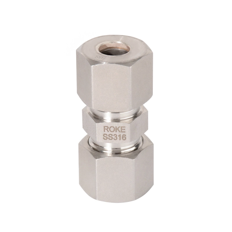 Stainless Steel DIN2353/ ISO8434.1 Light 6L-42L Single Ferrule Union Light Hydraulic Fitting