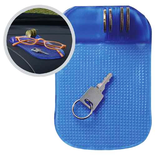 Non-Skid Sticky Phone Mat for Auto Dashboard Phone Keys Coins Placement