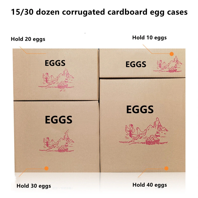 Wholesale/Supplier Bespoke Eggs Box Foldable Corrugated Packaging Boxes Carton Box for Egg Tart