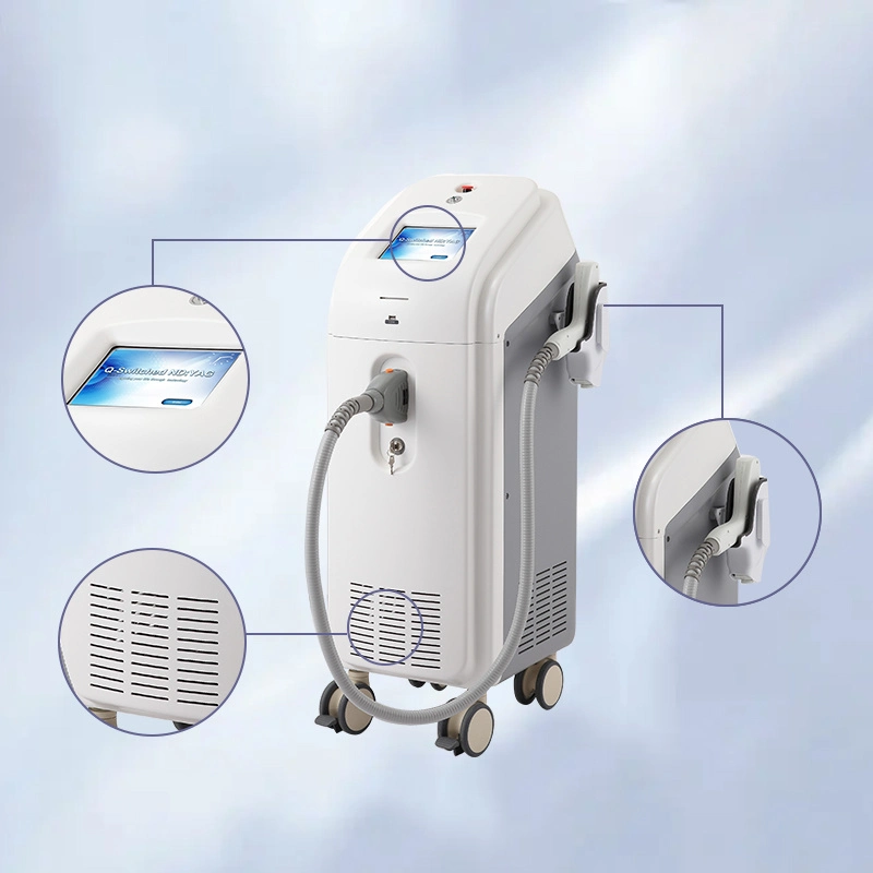 Aluminum Packed CE Certified Age Spot Removal Q-Switched Oat Tattoo Laser Machine