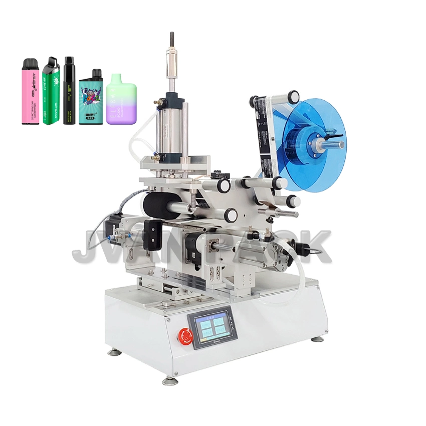 Mt-805 Semi Automatic Tabletop Industrial Label Applicator Corner Wrap Around Sticker Labeling Machines for Custom Shaped Bottles