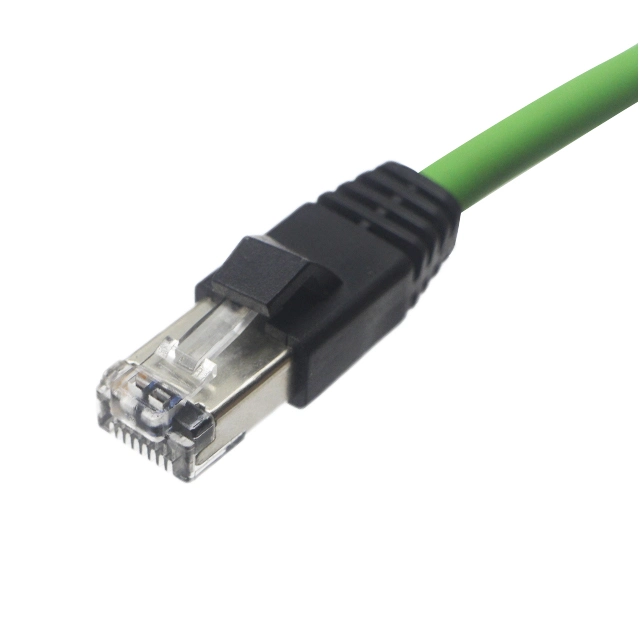 Customized Cable Shielded 4pin D-Code M12 Male to RJ45 Male Cable