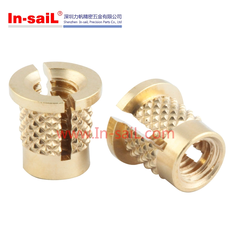 OEM/ODM Fasteners Knurled Threaded Brass Insert Nut