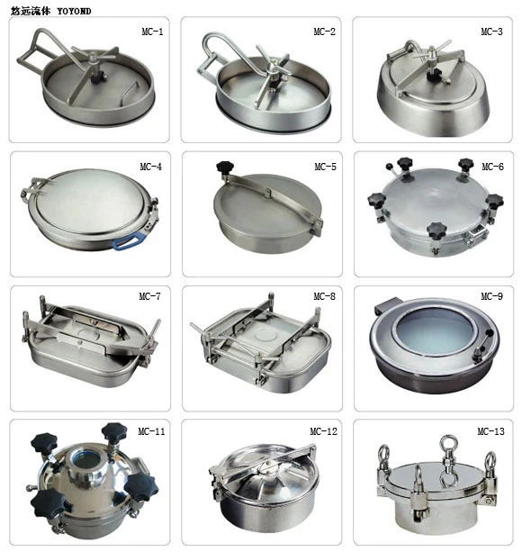 Sanitary Manhole Covers for Food Industry Manway