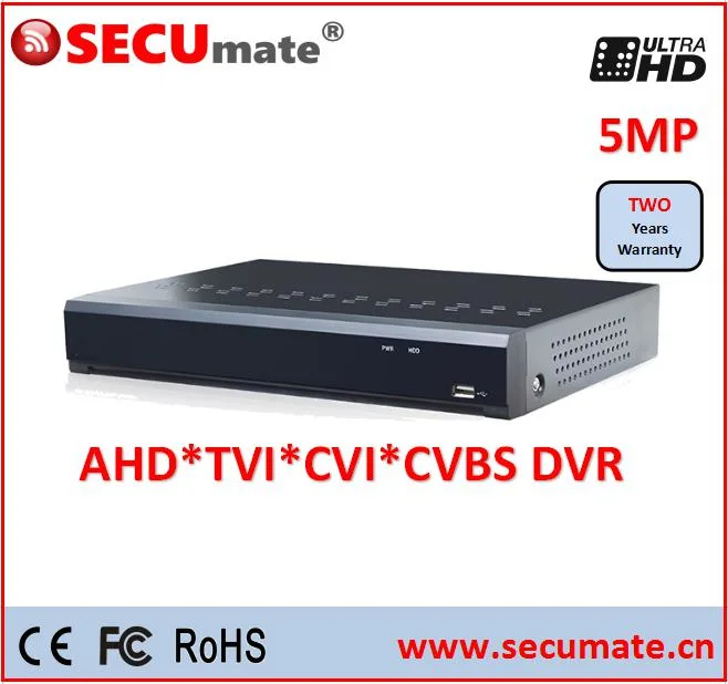 32CH 5 MP de H. 265 Professional sistema de seguridad CCTV DVR Grabador de vídeo