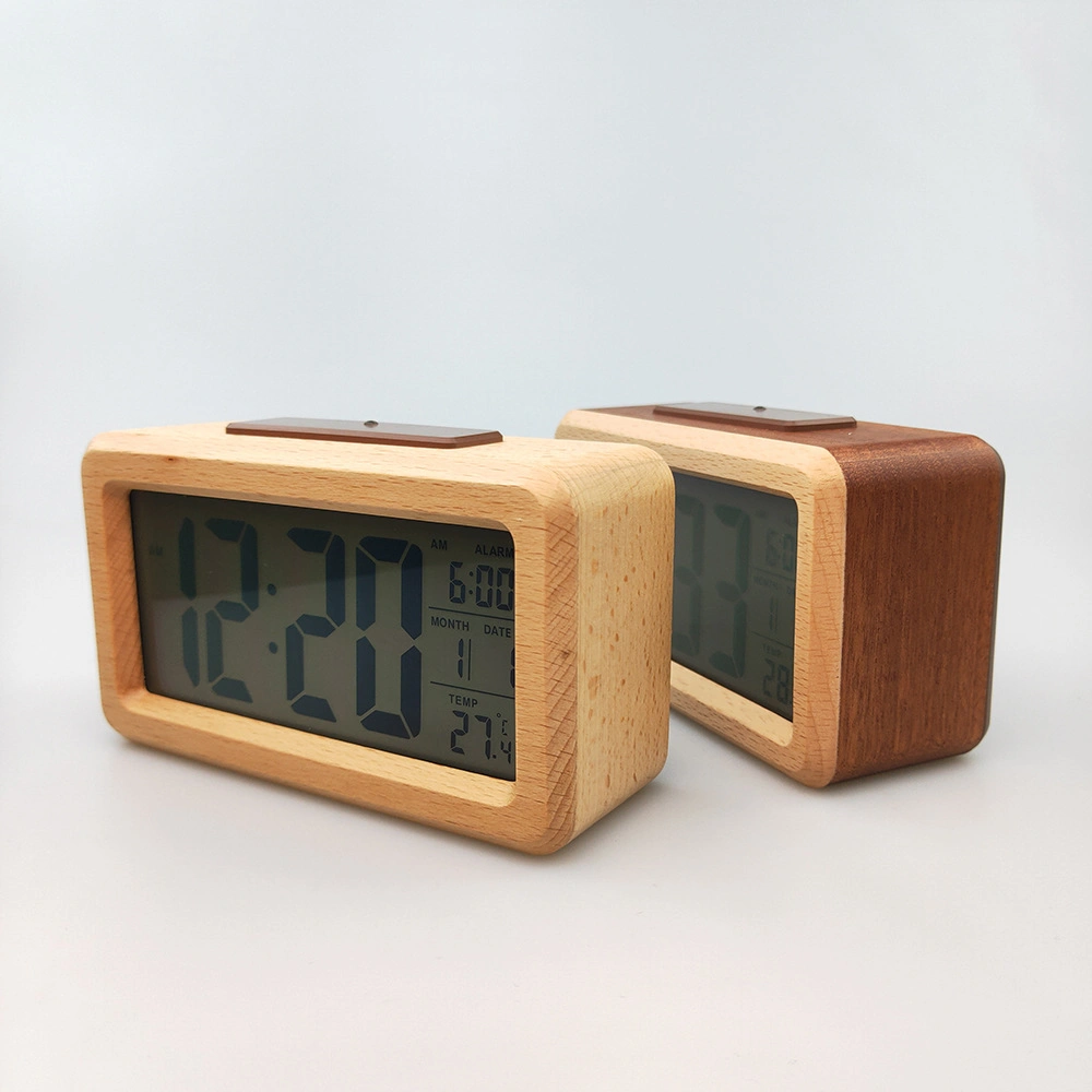 Custom Logo Indoor Wood LED Display Deigital Countdown Timer Clock LED Clock