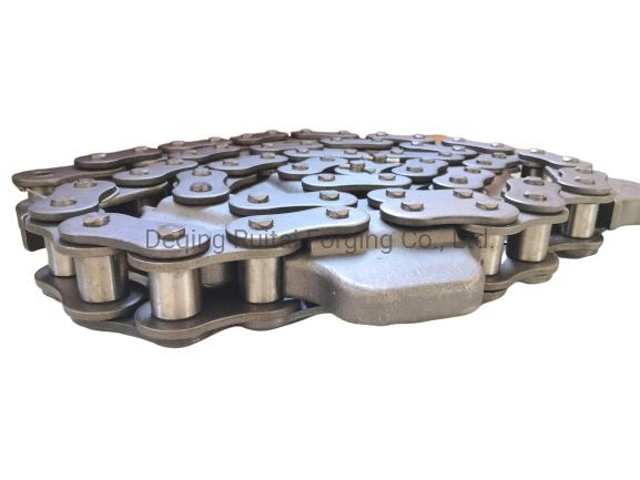 China Manufacturer of Forged Heavy Duty Transmission Conveyor Chain with Attachment in Industrial Line