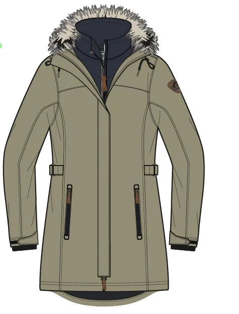 2020 nueva ropa de dama de la nieve grueso pelaje femenino las mujeres Down Jacket