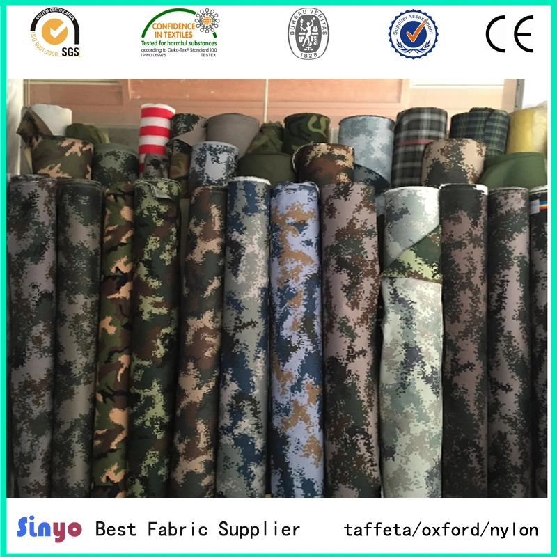 High Strength Jungle Camouflage Fabric Oxford for Bag and Tent Fabric