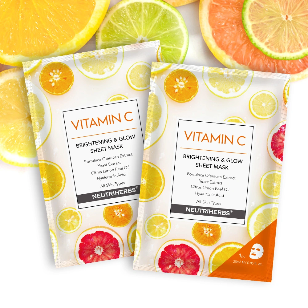 High Quality Cosmetics Beauty for Wrinkles Vitamin C Face Silk Sheet Mask