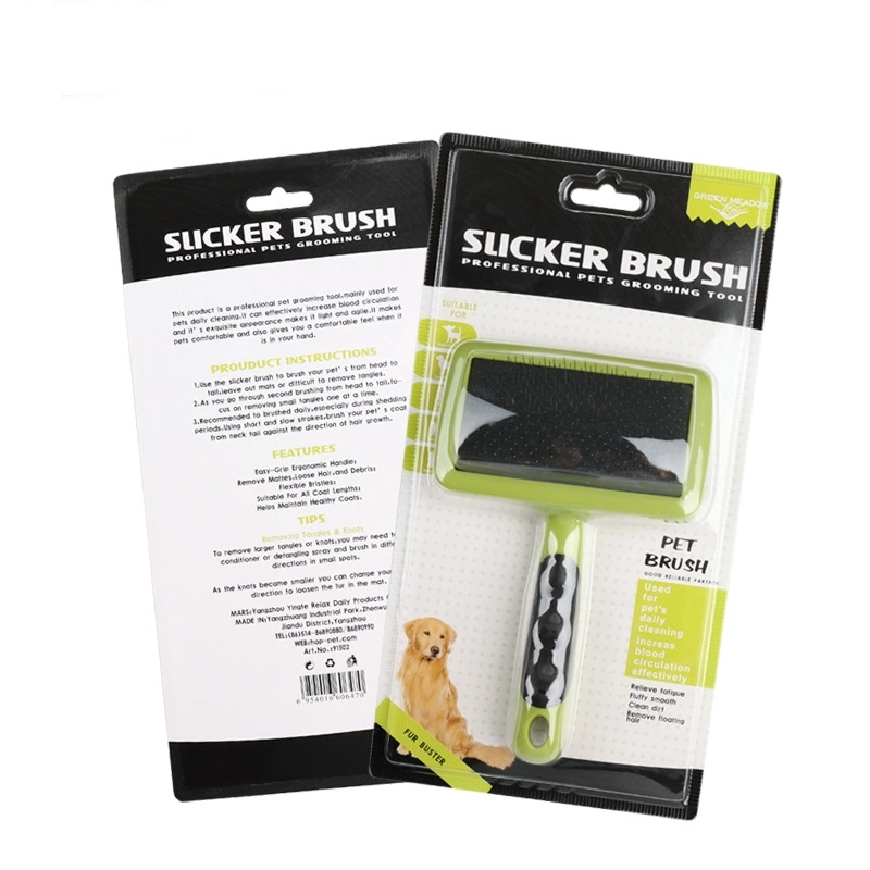 Pet Slicker Brush Grooming Shedding Body Brush Remove Loose Hair Tangles