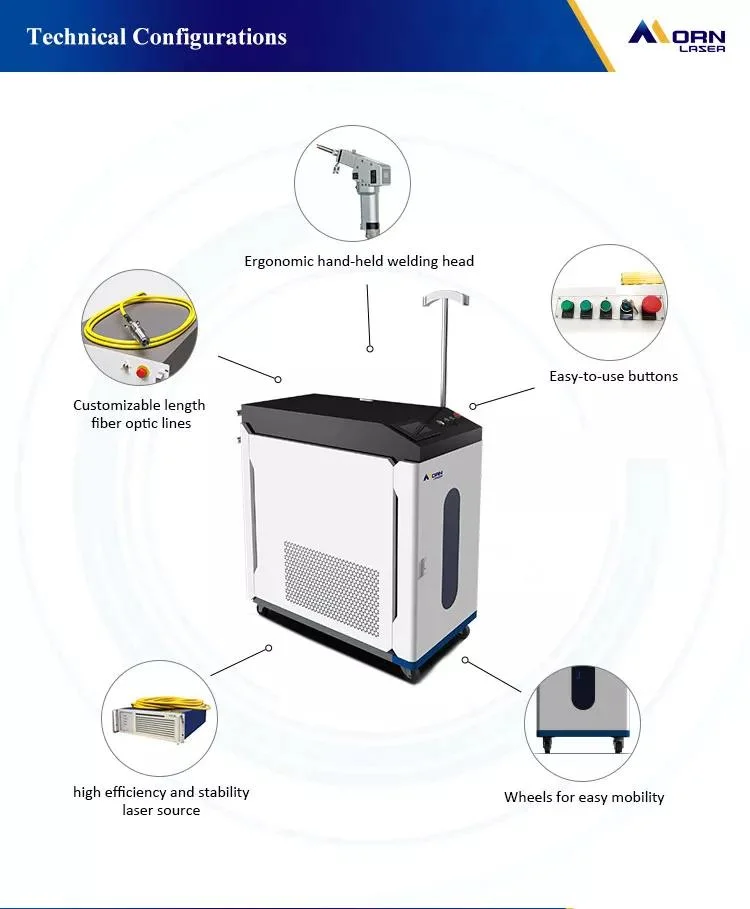 1000W 1500W Laser Welding Equipment Handheld Wobble Head Laser Welder with Auto Wire Feeder Multi Function 3 in 1 Stainless Steel Laser Welding Cleaning Machine