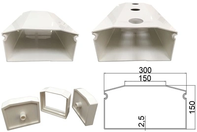 PVC Growth Troughing in Greenhouse/Growing Trough for Vertical Farm