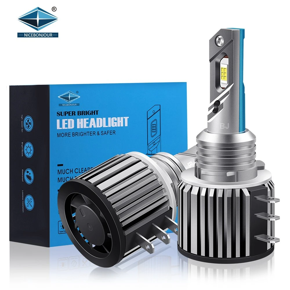 2022 Nuevo 60W Bombilla del faro de LED H15 Decodificador de LED de 12V 24V luz de cruce de la lámpara H15