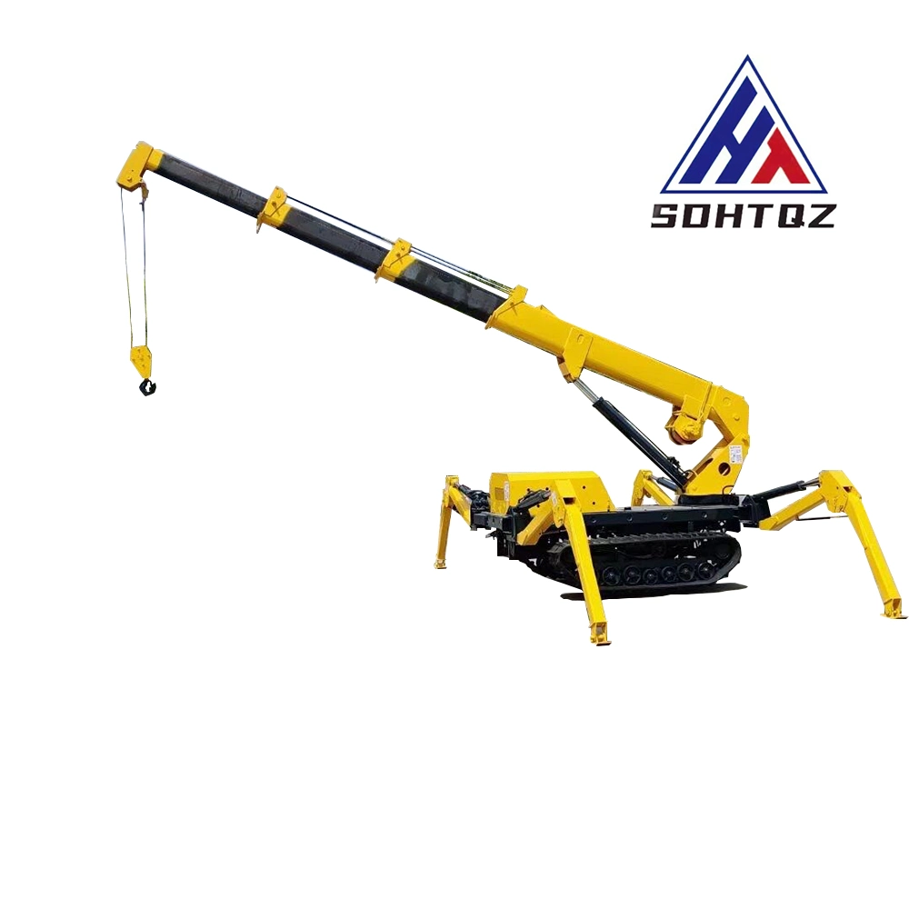 Price of 3-Ton Crawler Crane with Small Rotating Telescopic Support Legs and Crawler Crane