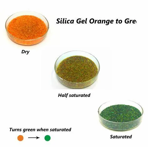 2-4mm Beads Indicating Silica Gel Orange Turns to Green for Transformer/Filter/Desiccant