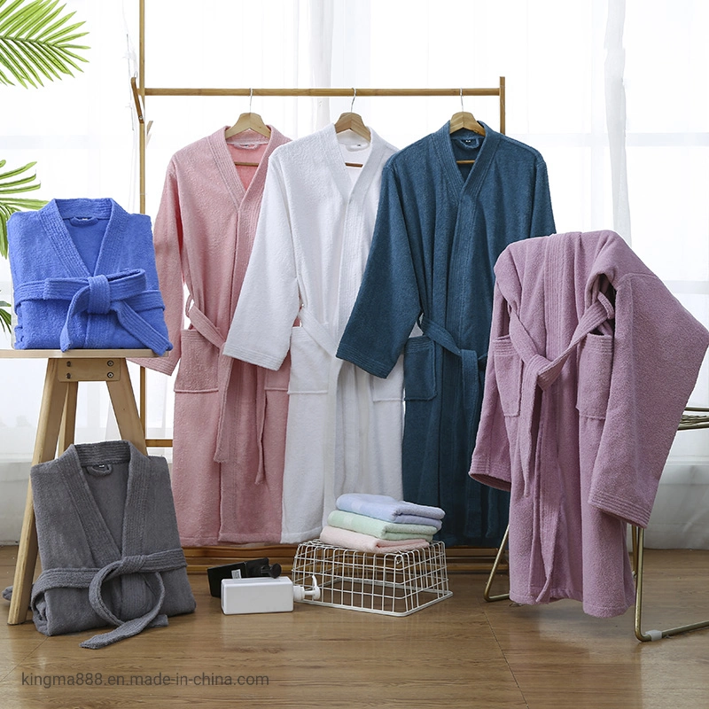 Long Soft Bath Robe Hotel SPA Bathroom Unisex Wholesale Bathrobe