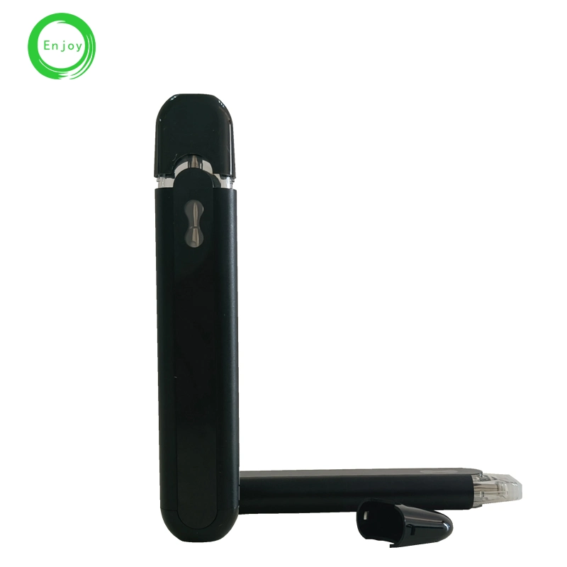 Étiquette blanche Bienvenue cartouche jetable de préchauffage de réservoir d'huile de 2 ml noir Stylo Vapes